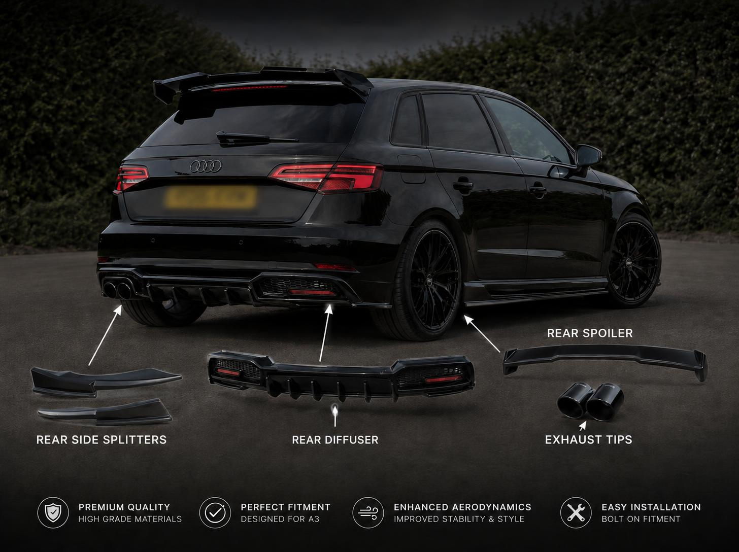 Sette -R Bodykit Audi A3 S3 - image 4