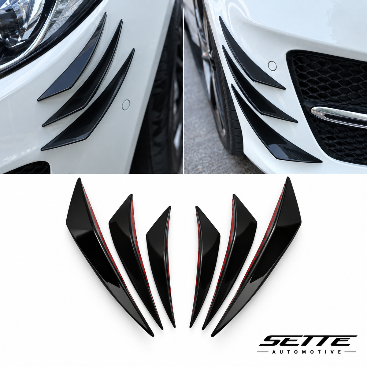 Audi TTS 8S Facelift (2019–2023) Front Canards - Sette Automotive