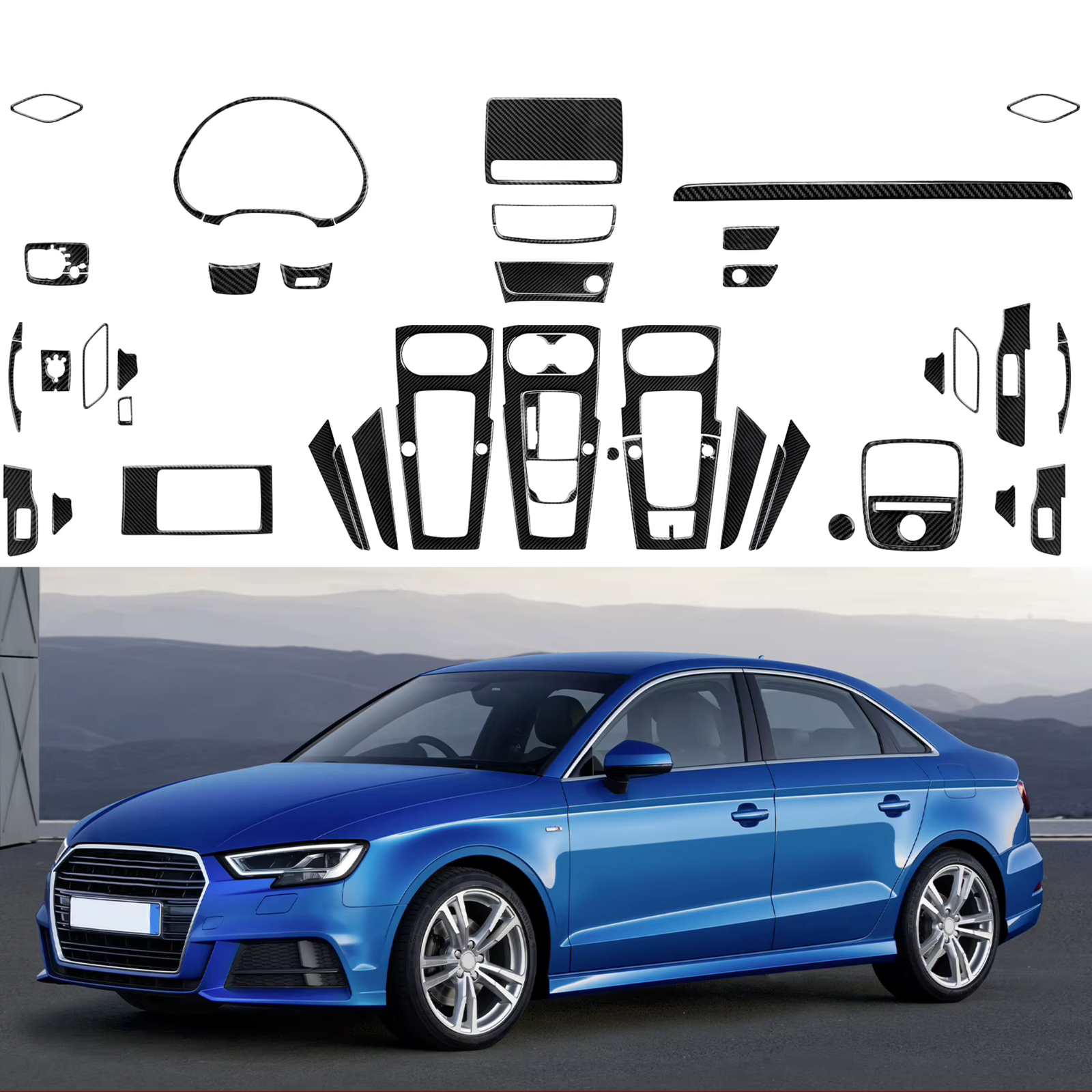 Carbon Fibre Interior Trim Carbon Fibre Interior Trim Audi TT RS (2009-23) - Pre-2013