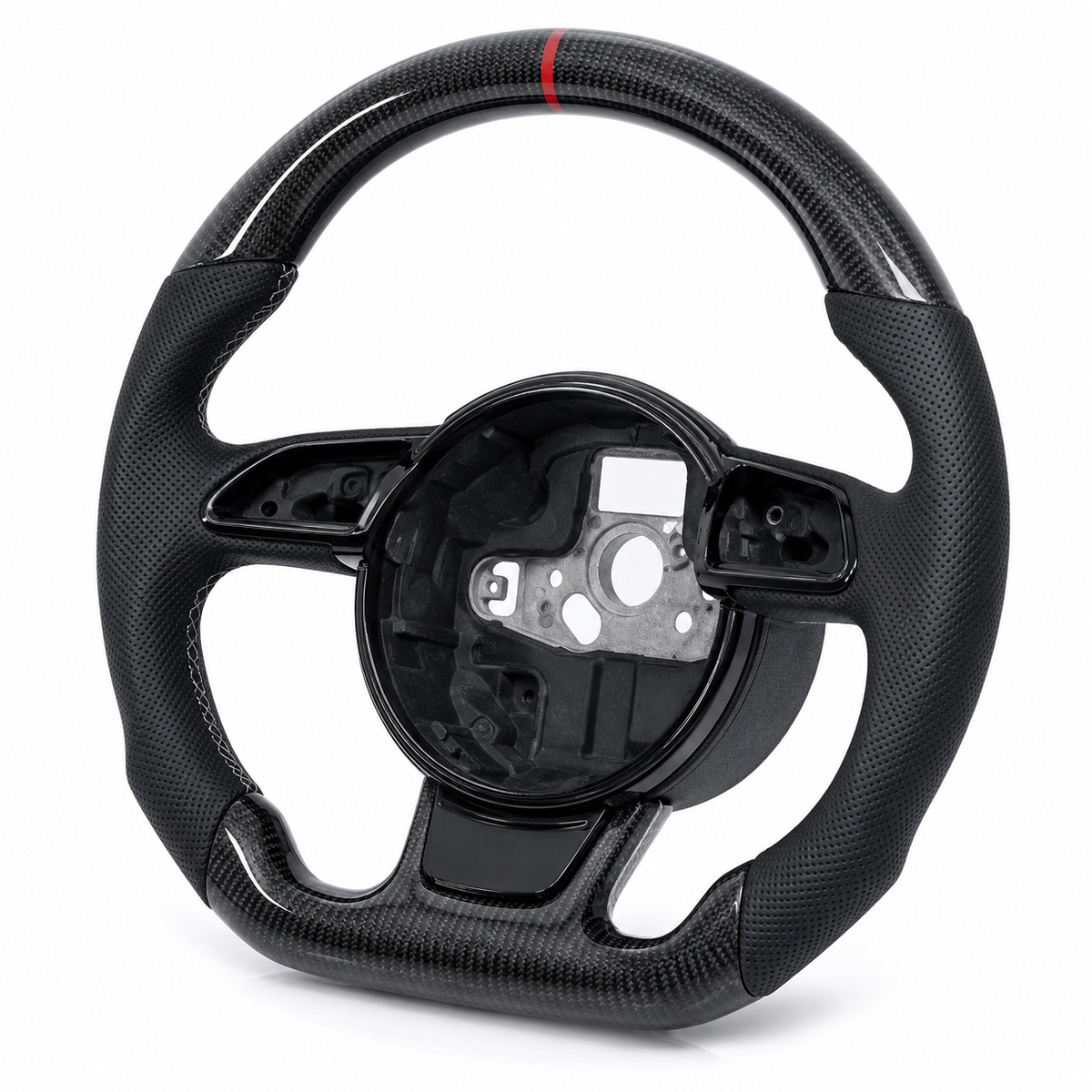 Carbon Fibre Flat-bottom Steering Wheel Carbon Fibre Flat-bottom Steering Wheel Audi A3/S3 (2008-Present) - 2013-2019