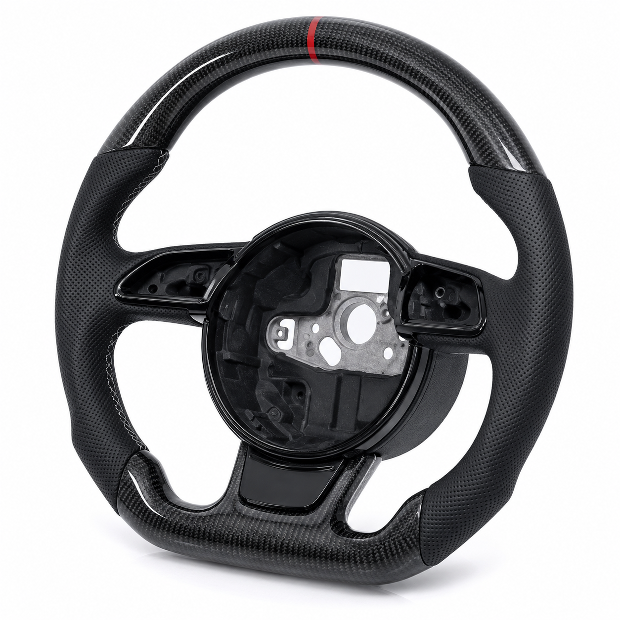 Carbon Fibre Flat-bottom Steering Wheel Carbon Fibre Flat-bottom Steering Wheel Audi A3/S3 (2008-Present) - Pre-2013