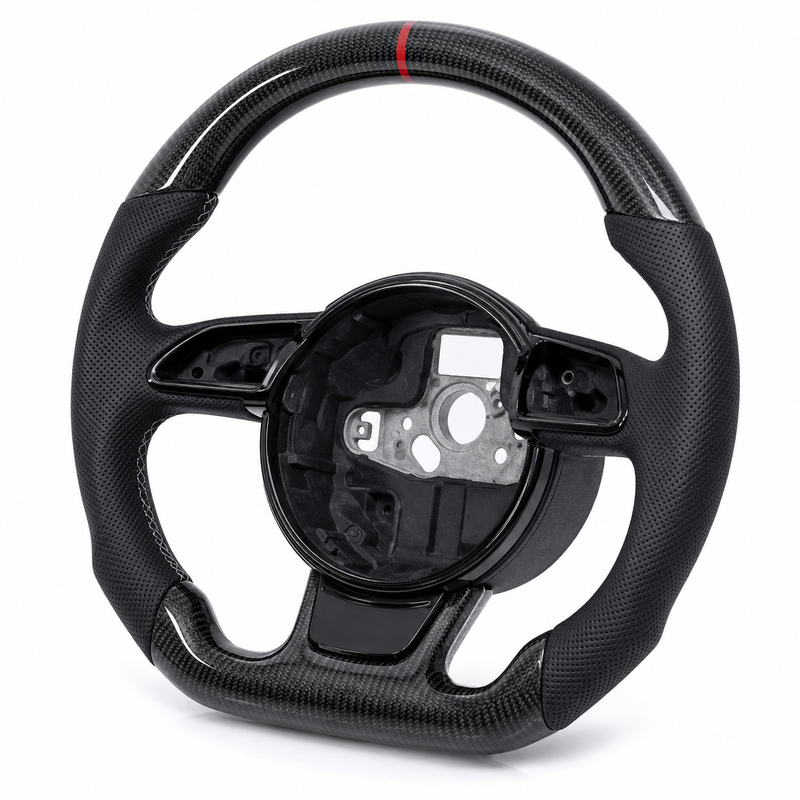Carbon Fibre Flat-bottom Steering Wheel Carbon Fibre Flat-bottom Steering Wheel Audi A8/S8 (2010-Present) - 2013-2019