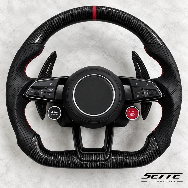 Audi TT/TTS 8S (2015–2023) Carbon Steering Wheel - Sette Automotive