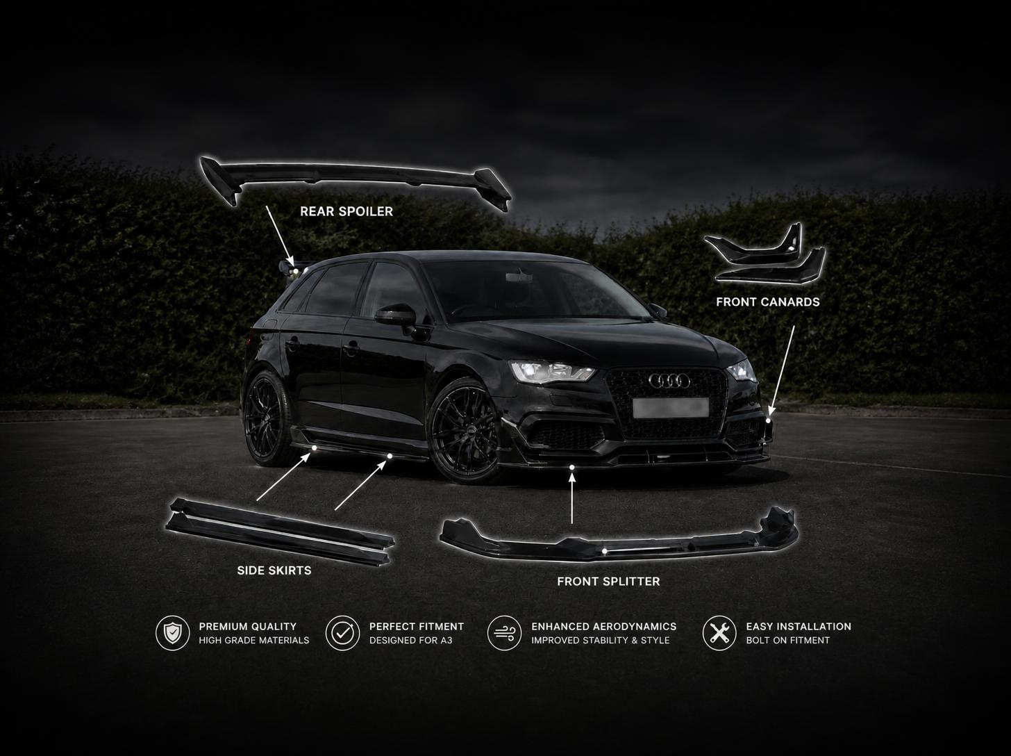 Sette A3/S3 -R Exterior Bodykit (Fits A3/S3)